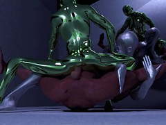 Find-Best-Mature.com presents: Robot and slime girl fuck