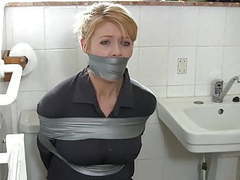 Find-Best-Mature.com presents: Blonde housewife in bathroom