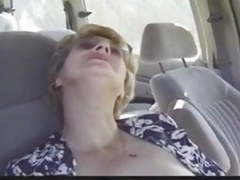 Find-Best-Mature.com presents: Granny fucking with young man on car
