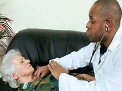 Find-Best-Mature.com presents: Horny granny patient seduces a black doctor