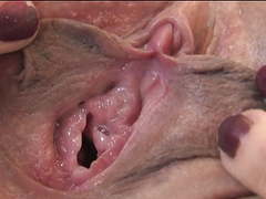 Find-Best-Mature.com presents: Pussy contractions and creamy orgasm up close