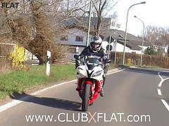 Find-Best-Mature.com presents: Clubxflat-  biker babe towed after breakdown