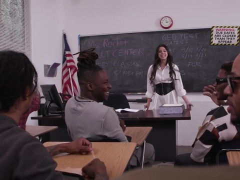 Find-Best-Mature.com presents: Hardcore interracial fucking in the office with a cum loving slut