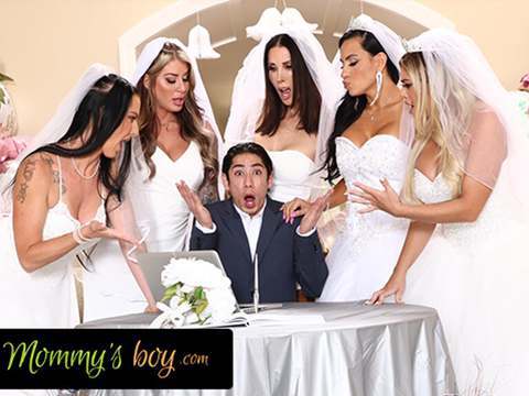 Find-Best-Mature.com presents: Mommy's boy - furious milf brides reverse gangbang hung wedding planner for wedding planning mistake