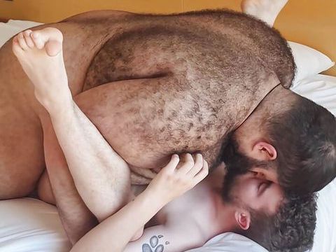 Find-Best-Mature.com presents: Hairy chubby guy fucks young hunk's ass and fills him with cum