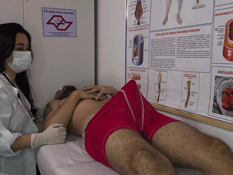 Find-Best-Mature.com presents: Nurse gets excited by patient's erection