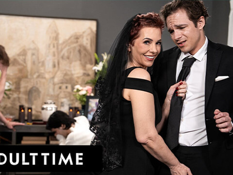 Find-Best-Mature.com presents: Adult time - horny tattooed gilf ruby lynne caught fucking big dick stud during her hubby's funeral!