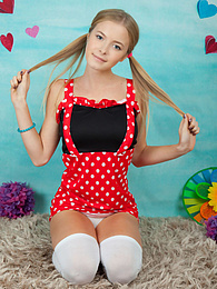 Find-Best-Mature.com presents: This gorgeous naked teen cock gobbler has plenty of fun with revealing her sweet tits and her hot smile