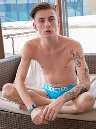Find-Best-Mature.com presents: Super horny French twink Jerome James exposes his erect cock