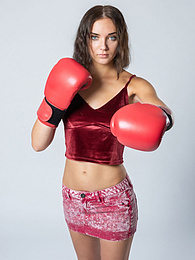 Find-Best-Mature.com presents: Sexy Ukrainian belle Oxana Chic strips off her clothes and poses nude in a gym